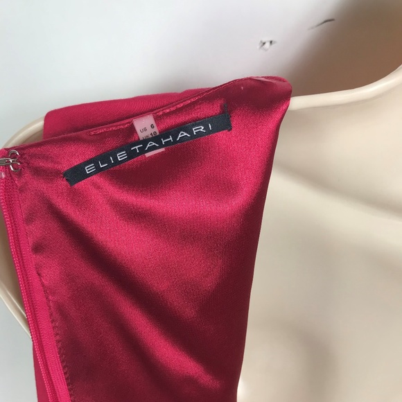 Rasberry Pink Elie Tahari Dress EUC 6 Pockets - Picture 6 of 7